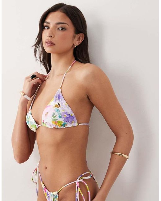 Candypants Green Triangle Bikini Top