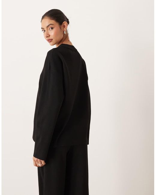 Jdy Black Knitted Jumper Co-ord