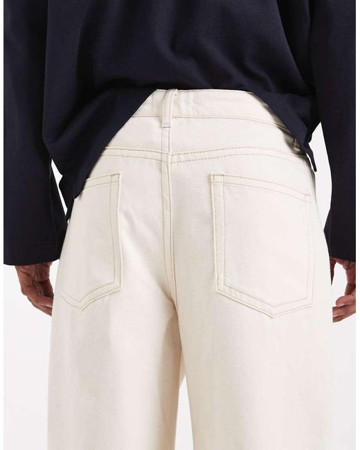 ASOS Blue Circular Design Collection Heavyweight Loose Straight Jeans for men