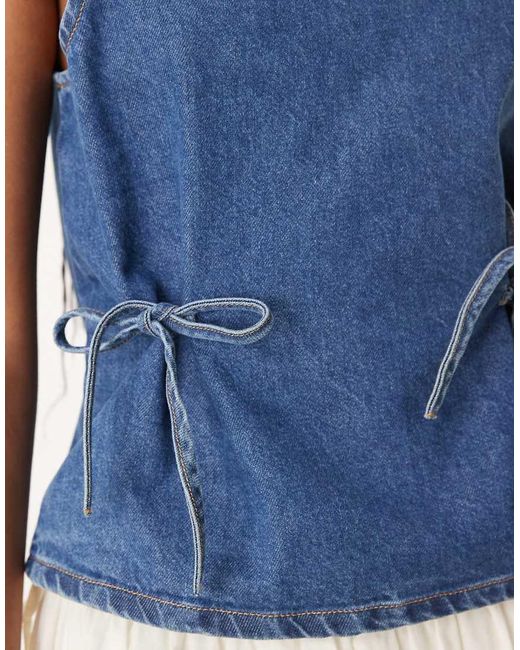 Top Senza Maniche di ASOS in Blue