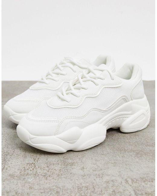 ASOS Divine Chunky Trainers in White | Lyst Canada