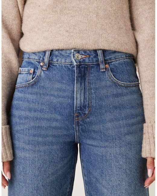 Gina Tricot Blue Straight Leg Jeans