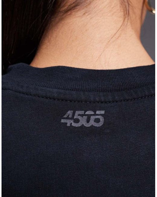 4505 Blue Icon Heavyweight Cotton Oversized T-shirt With Quick Dry Finish