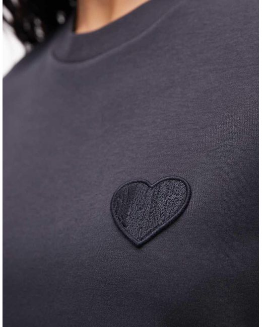 AllSaints Blue Lover Lisa Short Sleeve T-Shirt