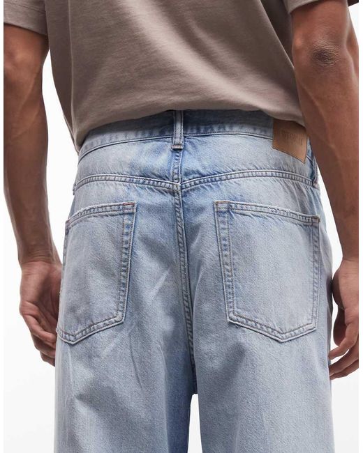 Weekday Blue Galaxy Loose Fit Baggy Jeans for men
