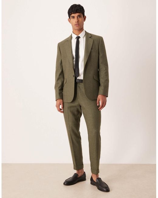 ASOS Green Slim Suit Jacket for men