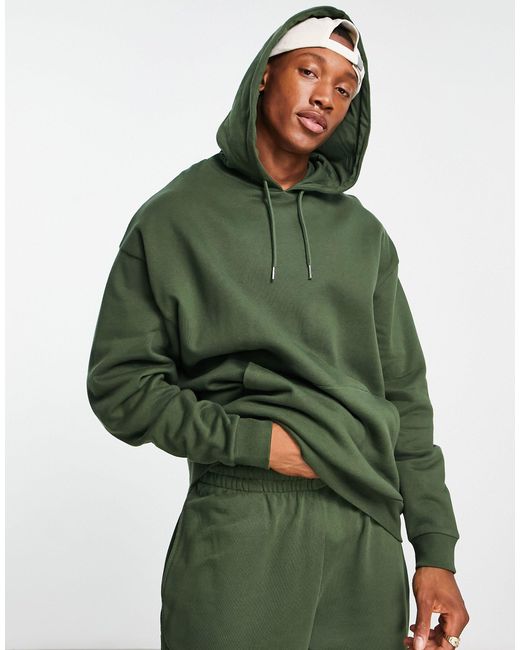 ASOS Tracksuit With Oversized Hoodie And Oversized joggers in Green for Men