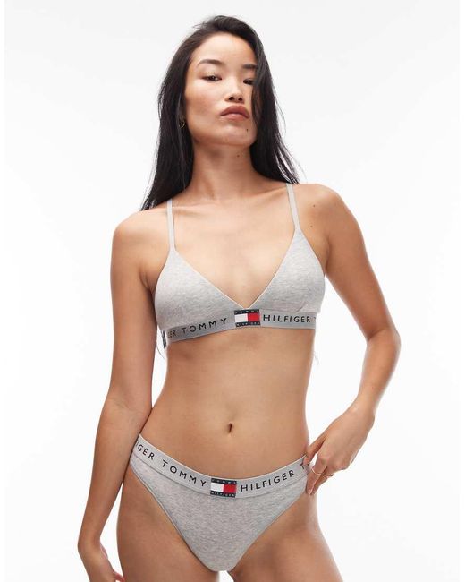 Tommy Hilfiger Brown Heritage Triangle Bra