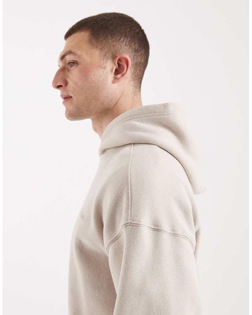 Hollister Natural Oversized Mini Logo Hoodie for men