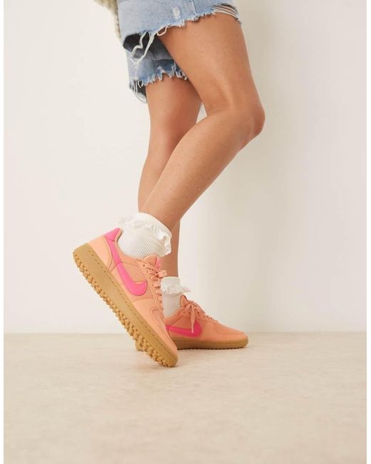 Zapatillas De Deporte Naranjas Y Rosas Field General De Nike de color Natural