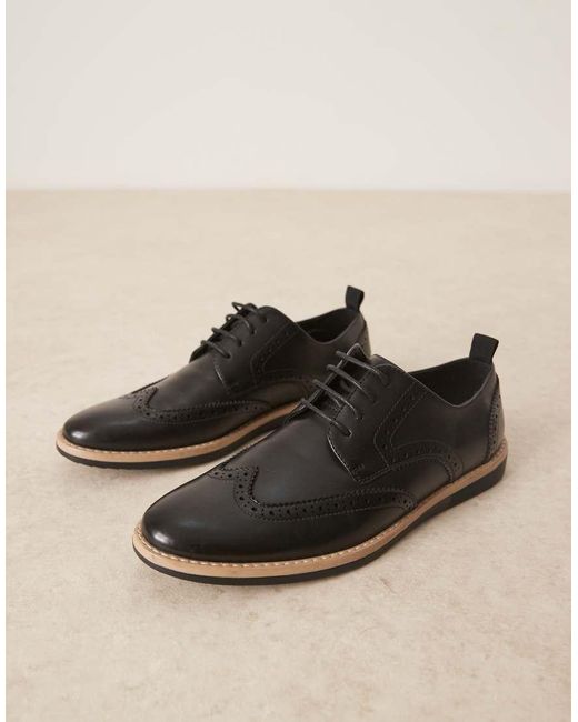 ASOS Black Lace Up Shoes for men