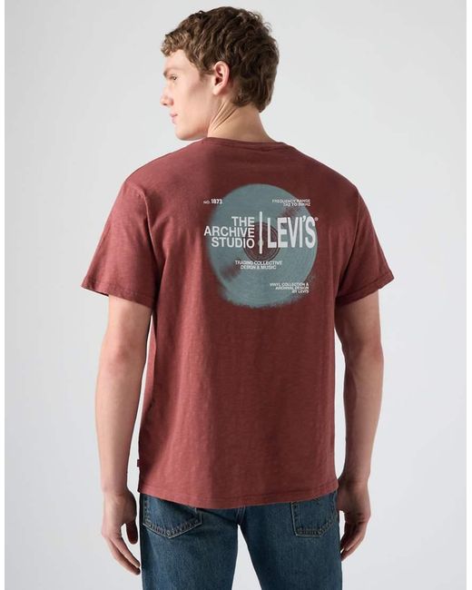 T-Shirt Comoda Rossa di Levi's in Red da Uomo