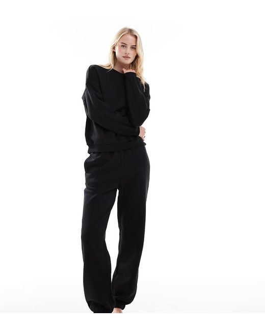 Vero Moda Oversized Joggingbroek Met Aansluitende Boorden in het Black