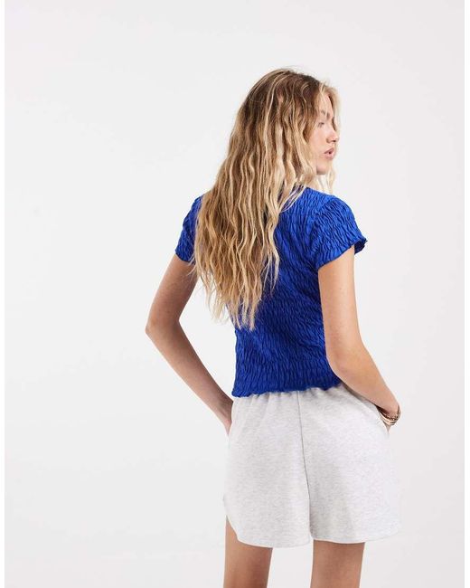 ASOS Blue Sweat Runner Short