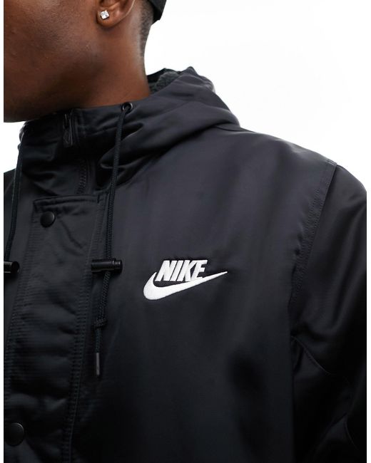 Nike Club Stadium Parka Jacket in Blue for Men | Lyst