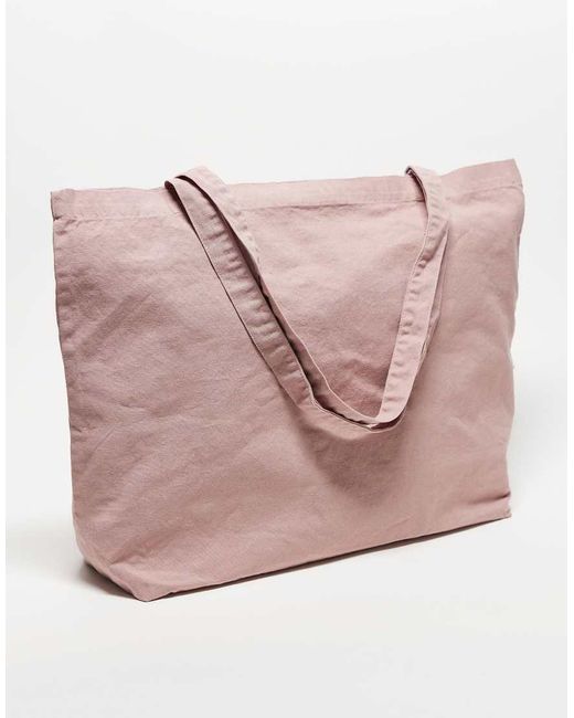 AllSaints Pink Underground Tote Bag