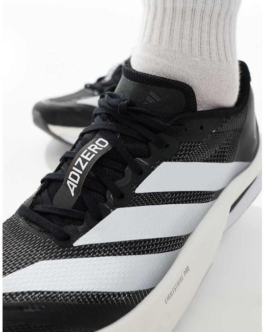 Zapatillas De Deporte Negras, Blanco Nube Y Grises Adizero Boston 13 Eqt De -Negro Adidas Originals de color White