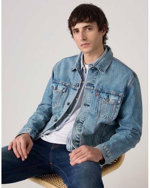 Levi's Blue Corduroy Trucker Jacket for men