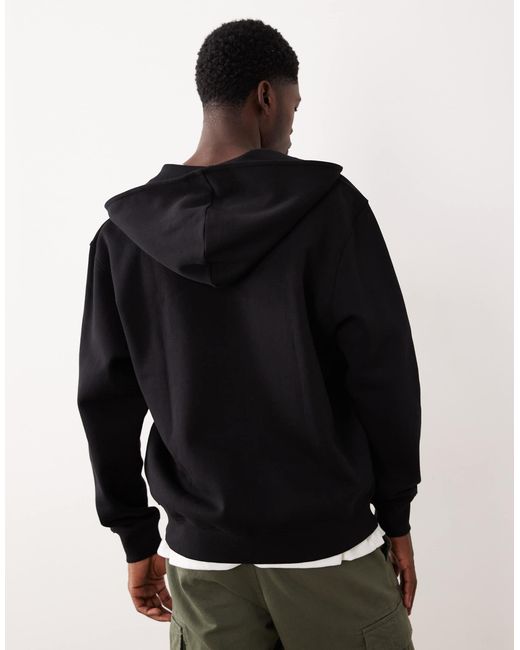 ASOS – basic-kapuzenjacke in Black für Herren
