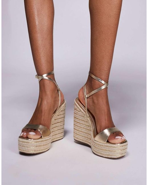 ASOS Brown – tamika – e espadrilles mit keilabsatz