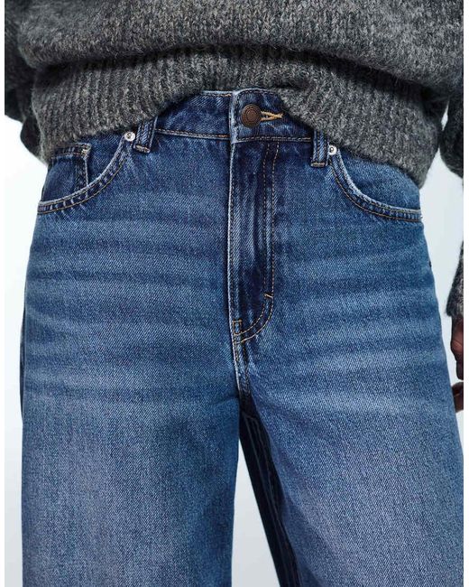 Pull&Bear Blue Wide-Leg Jeans