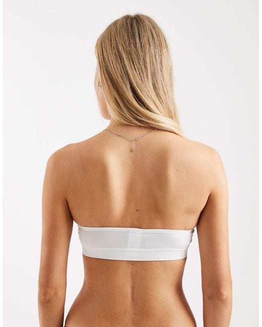 Cotton On White Seamless Sweetheart Padded Bandeau