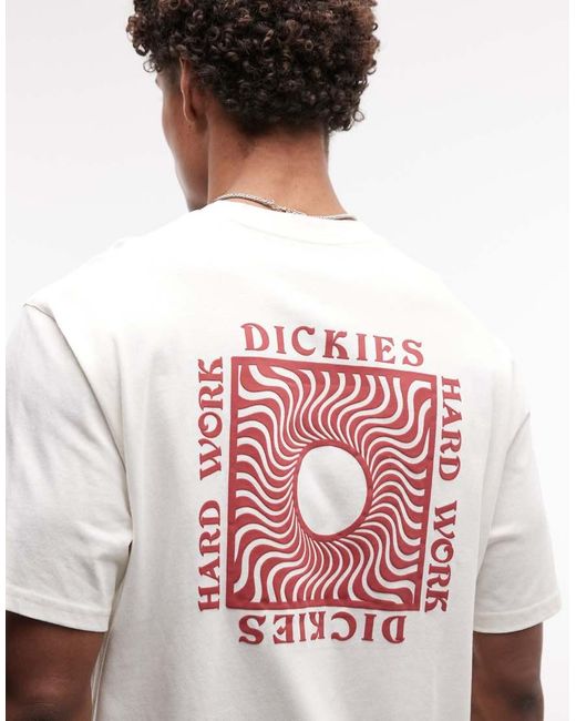 Dickies White Oatfield Backprint T-shirt for men