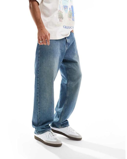 Jack & Jones Blue Alex Baggy Jeans for men