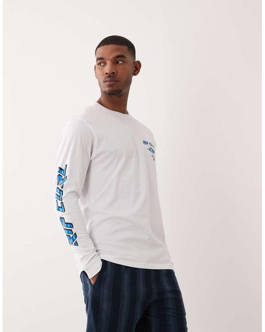 Rip Curl Natural Rip Curl Long Sleeve Fade Out T-Shirt for men