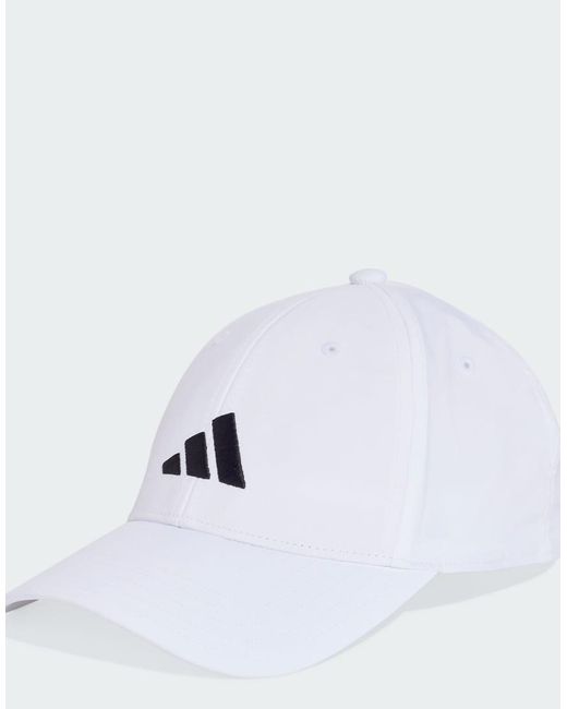 Adidas Originals White New Logo Embroidered Baseball Cap