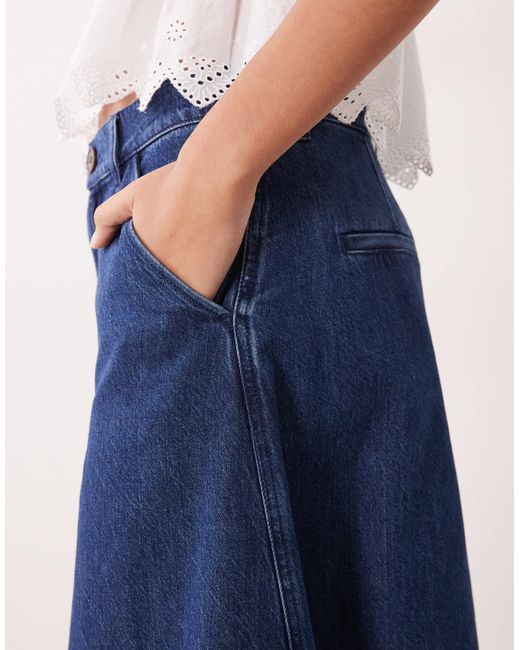 ARKET Blue Denim Culottes