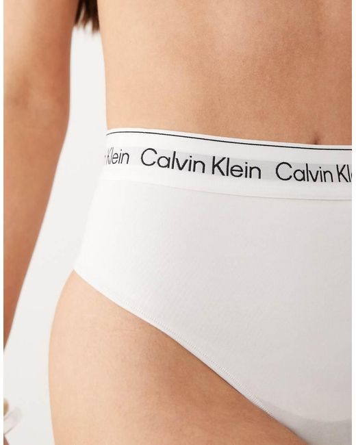 Calvin Klein Natural Shapewear Icon Cotton Modal Lingerie Thong