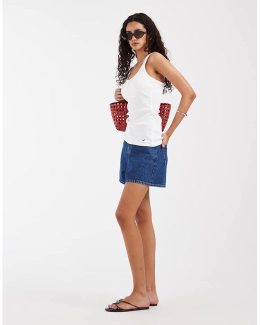 Hollister Blue Scoop Neck Tank Top
