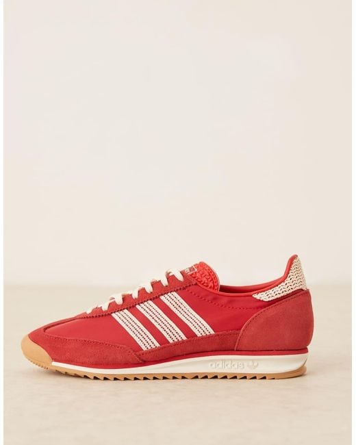 Adidas Originals Red Sports Shoes Sl 72 Og W