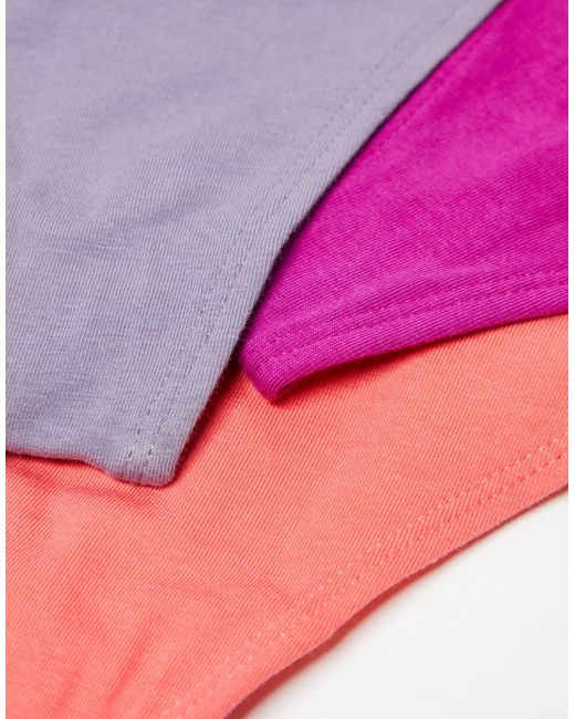 Calvin Klein Pink 3-pack High Waist Thong