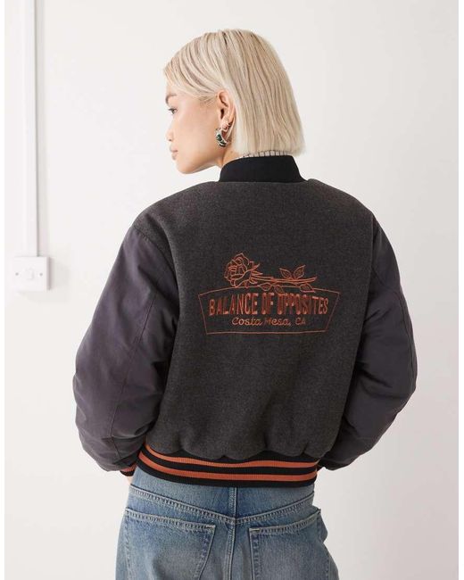 RVCA Black Ryan Bomber Jacket