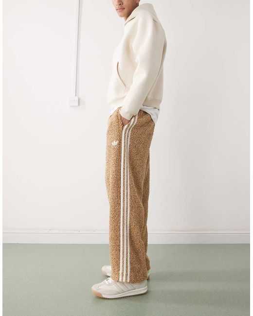 Adidas Originals Natural Boucle Firebird Track Pants for men