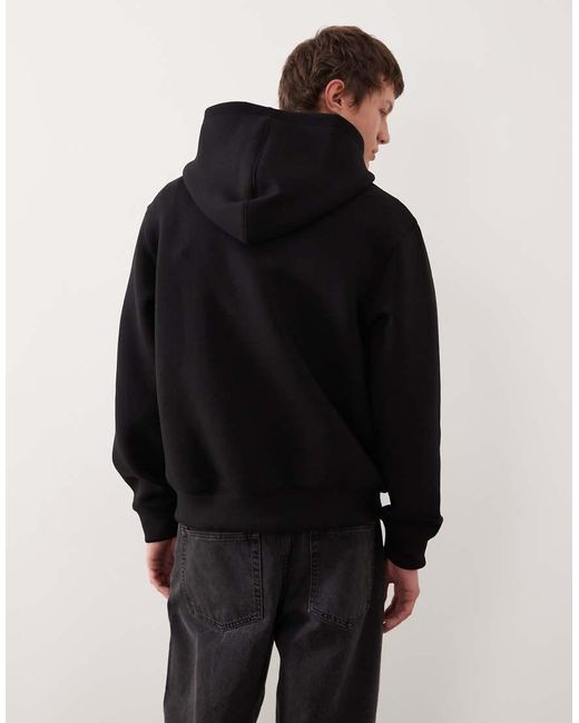 Jack & Jones Blue Oversized Hoodie With Double Zip for men
