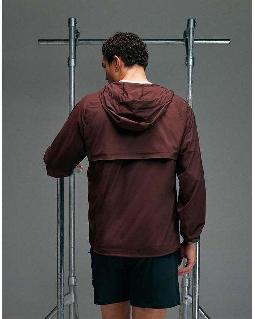 4505 Gray Premium Zip Up Hooded Water Repellent Running Jacket With Zip Pockets for men