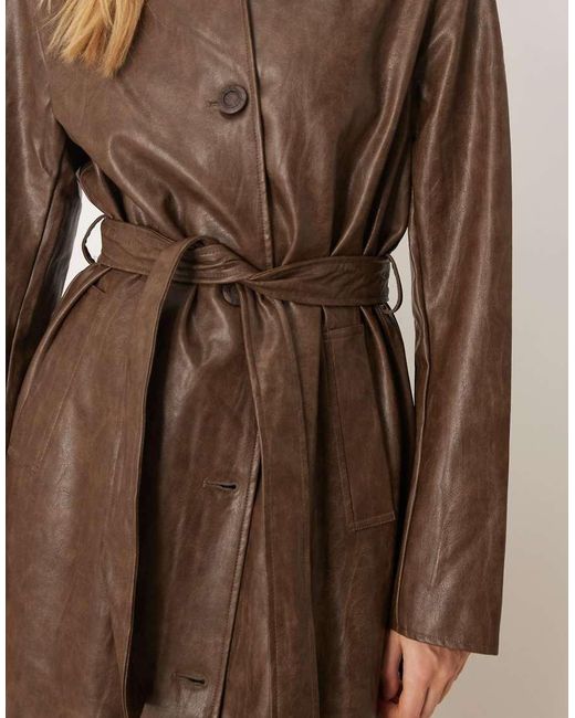 Vila Natural Long Coated Formal Coat