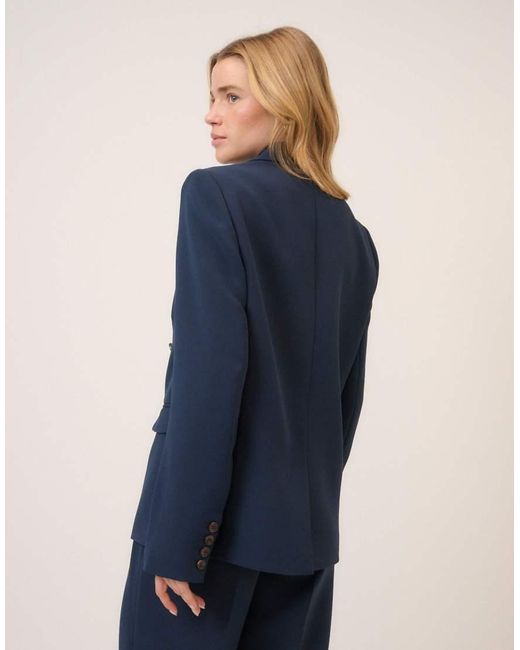 Nobody's Child Blue Alicia Double Breasted Blazer