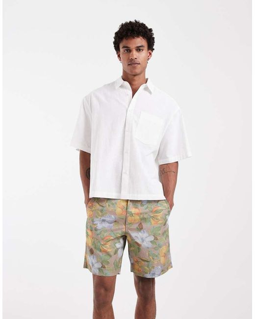 Xx Shorts Coordinati Relaxed Autentici Con Stampa Floreale di Levi's in White da Uomo