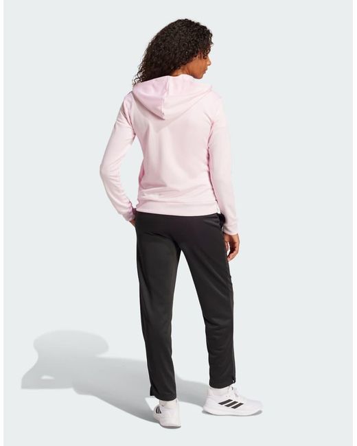 Chándal Con Logo Lineal De Essentials Adidas de color White