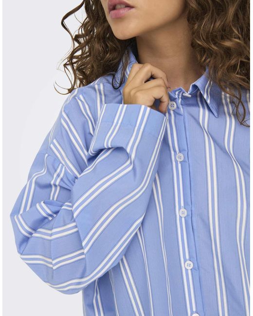 ONLY Blue – hemdbluse