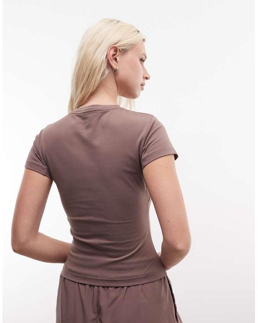 Adidas Originals Brown Three Stripes Studios T-shirt