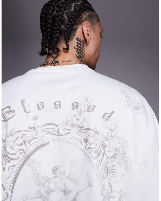 Liquor N Poker – lässig geschnittenes t-shirt in White für Herren