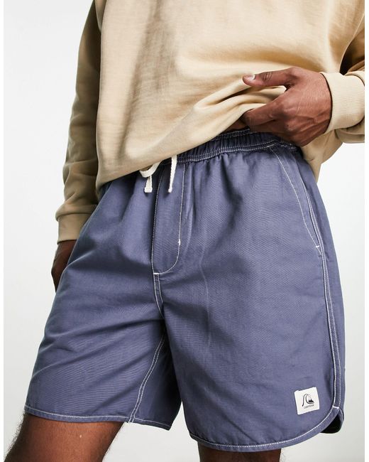 Pantalones cortos es con bordes festoneados Quiksilver de hombre de color Blue