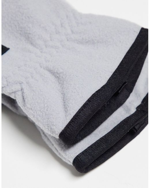 The North Face Gray Etip Heavyweight Touchscreen Compatible Fleece Gloves