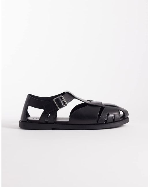 ASOS Black Closed Fisherman Sandals for men