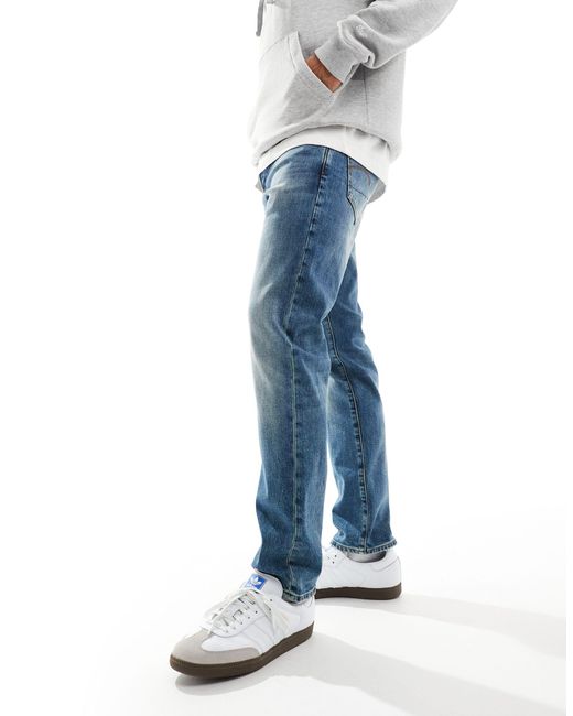 3301 - jeans regular affusolati lavaggio medio di G-Star RAW in Blue da Uomo